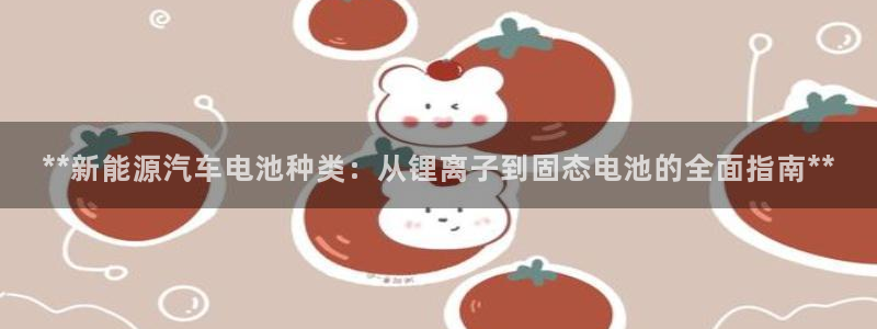 优发国际官网：**新能源汽车电池种类：从锂离子到固态电池的全面指南**