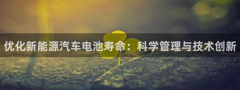 优发国际注册账号：优化新能源汽车电池寿命：科学管理与技术创新