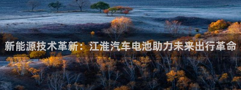 优发国际平台g80：新能源技术革新：江淮汽车电池助力未来出行革命