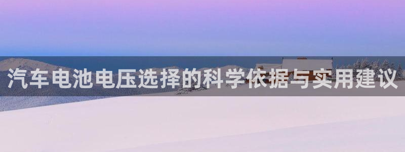 优发国际官网登录：汽车电池电压选择的科学依据与实用建议