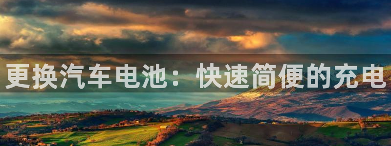 优发国际官网手：更换汽车电池：快速简便的充电